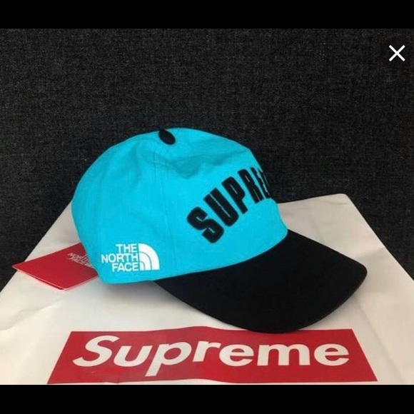 supreme north face arc logo hat